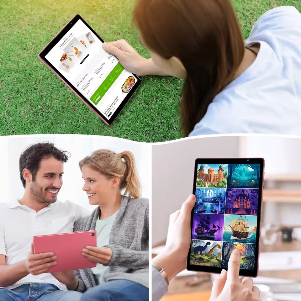 10-Inch Android 14 Tablet with Quad-Core Performance and 6000mAh Battery