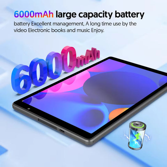 10-Inch Android 14 Tablet with Quad-Core Performance and 6000mAh Battery